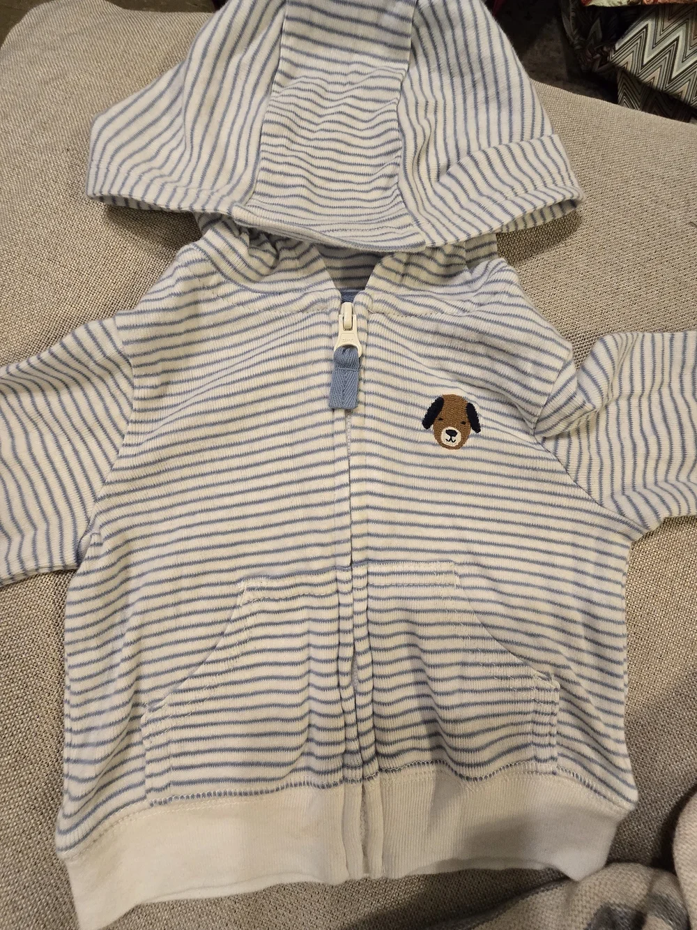 Newborn Baby Boy Winter Clothes Lot NB Carter's Fleece Jacket Hoodie Buffalo